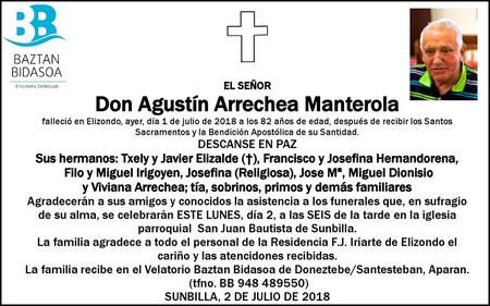 Don Agustín Arrechea Manterola