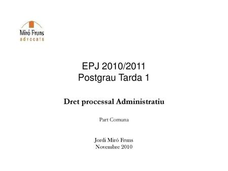Dret processal Administratiu