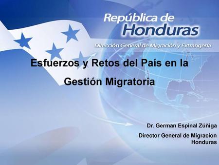 Esfuerzos y Retos del País en la
