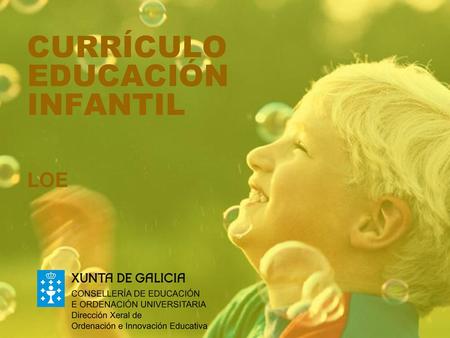 CURRÍCULO EDUCACIÓN INFANTIL