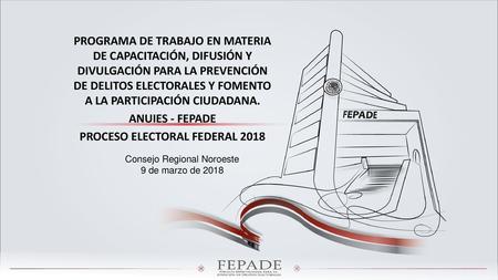 PROCESO ELECTORAL FEDERAL 2018