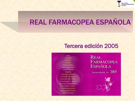 REAL FARMACOPEA ESPAÑOLA