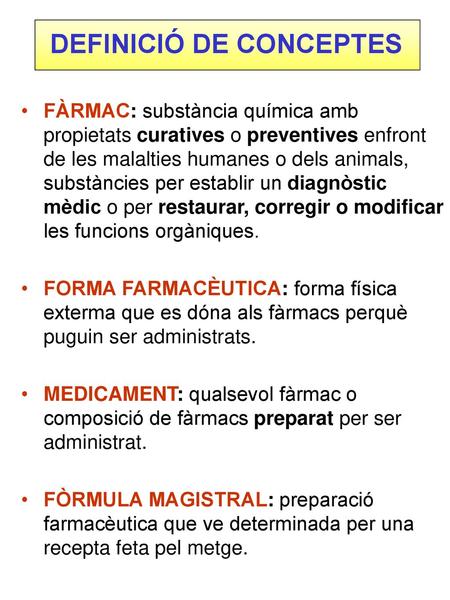 DEFINICIÓ DE CONCEPTES