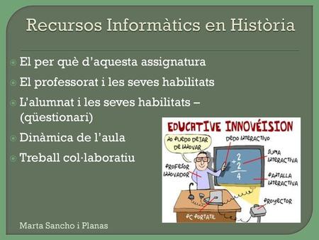 Recursos Informàtics en Història