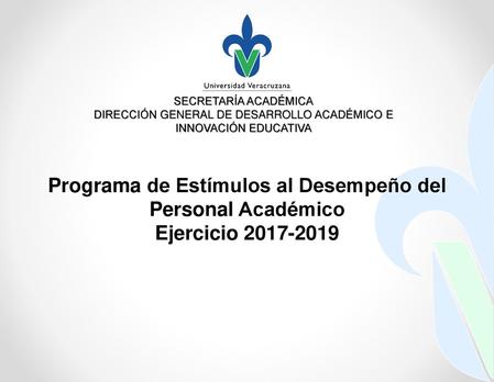 Programa de Estímulos al Desempeño del Personal Académico