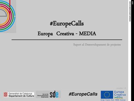 #EuropeCalls Europa Creativa - MEDIA