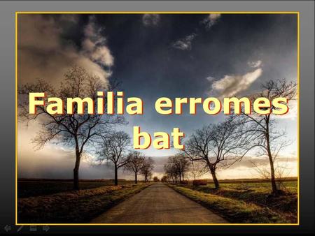 Familia erromes bat.