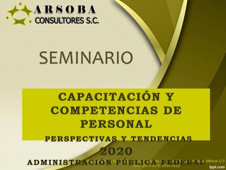 SEMINARIO CONSULTORES S.C. CAPACITACIÓN Y COMPETENCIAS DE PERSONAL