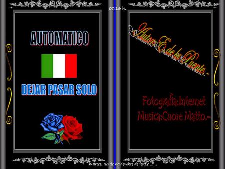 martes, 20 de noviembre de 2018 ……