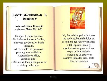 Lectura del santo Evangelio