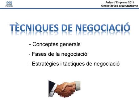 Tècniques de negociació