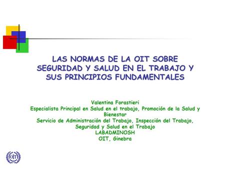 Respuesta de la OIT en el ámbito de la Seguridad y Salud en el Trabajo