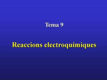 Reaccions electroquímiques