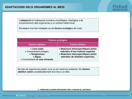 Relacions interespecífiques (entre individus de distintes espècies).