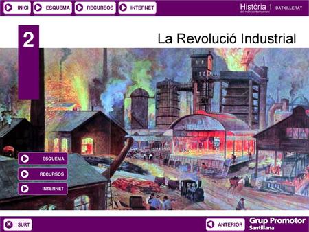 2 La Revolució Industrial ESQUEMA RECURSOS INTERNET.