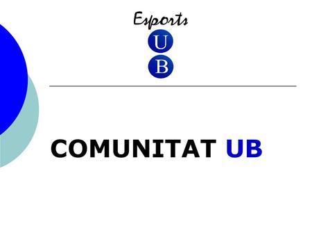 COMUNITAT UB.
