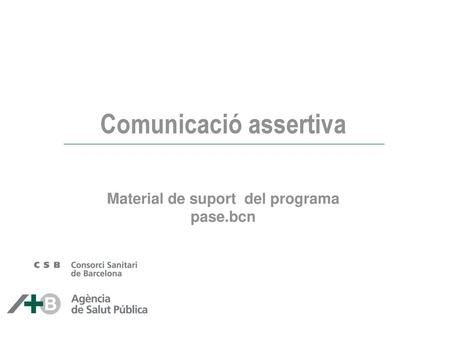 Comunicació assertiva