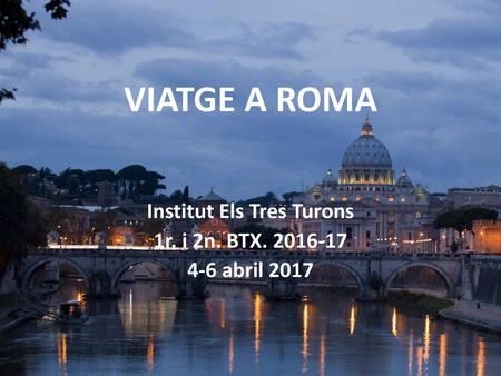 Institut Els Tres Turons 1r. i 2n. BTX abril 2017