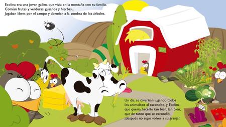 Ecolina era una joven gallina que vivía en la montaña con su familia