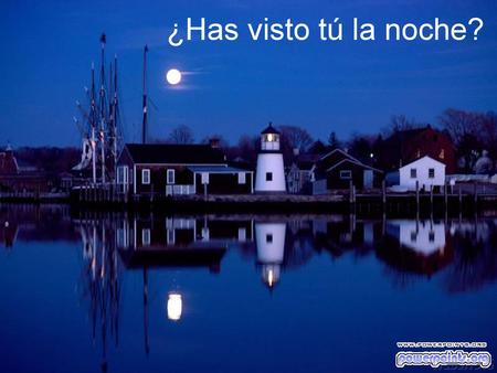 ¿Has visto tú la noche? 24/11/2018.
