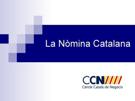 La Nòmina Catalana.
