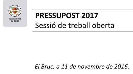 Sessió de treball oberta