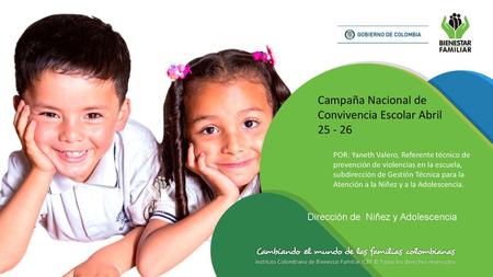 Campaña Nacional de Convivencia Escolar Abril
