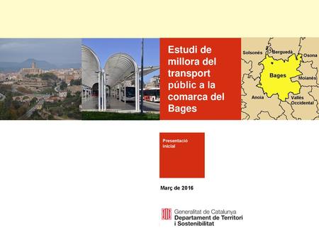 Estudi de millora del transport públic a la comarca del Bages