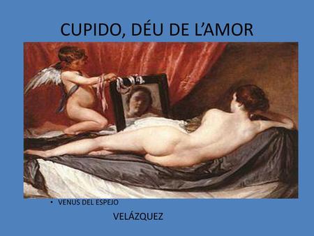 VENUS DEL ESPEJO VELÁZQUEZ