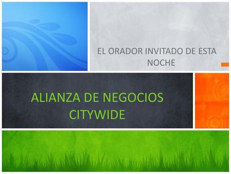 ALIANZA DE NEGOCIOS CITYWIDE