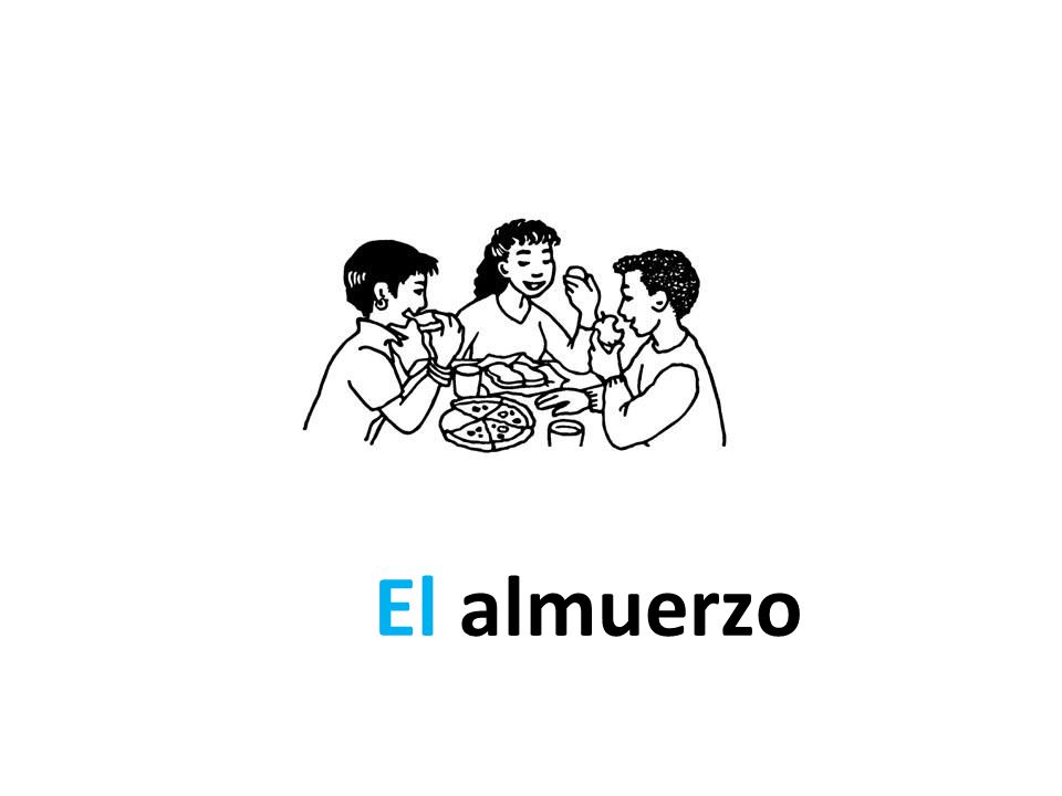 El Almuerzo La Clase De Ingles El Horario La Clase De Espanol Ppt Descargar