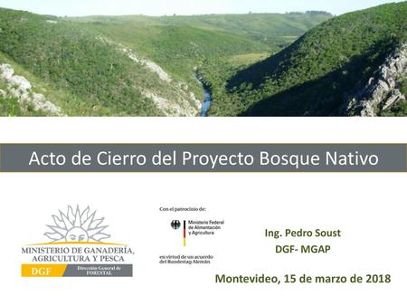 Acto de Cierro del Proyecto Bosque Nativo