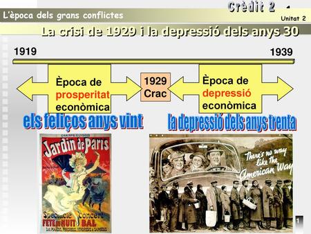 la depressió dels anys trenta