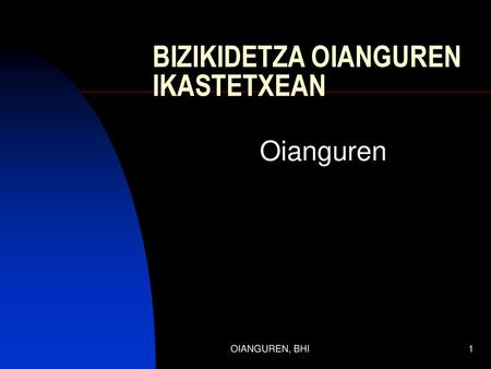 BIZIKIDETZA OIANGUREN IKASTETXEAN