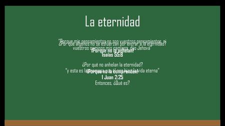 ¡Porque no la comprenden!