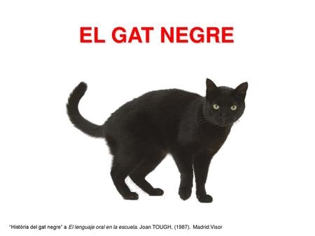 EL GAT NEGRE “Història del gat negre” a El lenguaje oral en la escuela. Joan TOUGH, (1987). Madrid:Visor.