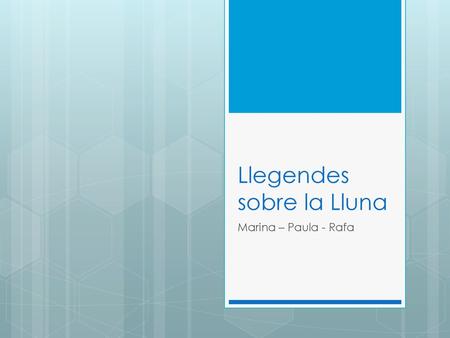 Llegendes sobre la Lluna