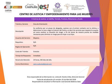 CENTRO DE JUSTICIA Y EMPODERAMIENTO PARA LAS MUJERES