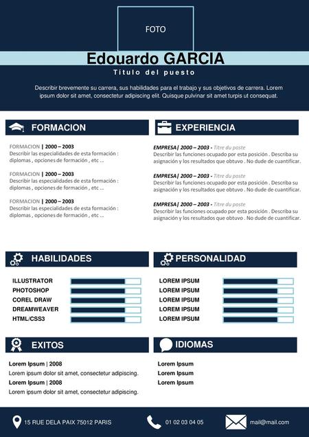 Edouardo GARCIA FOTO FORMACION EXPERIENCIA HABILIDADES PERSONALIDAD