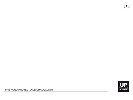 SLIDE / 1: Presentación (datos del expositor y del PG)