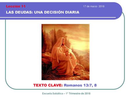 Escuela Sabática – 1° Trimestre de 2018