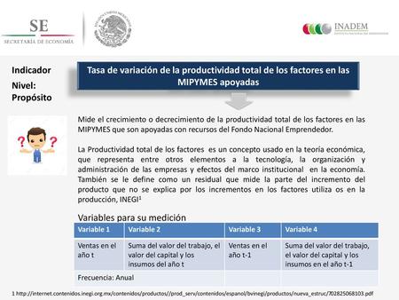 Variables para su medición