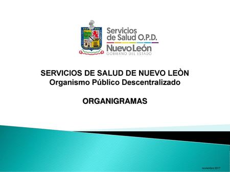 SERVICIOS DE SALUD DE NUEVO LEÒN Organismo Público Descentralizado