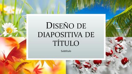 Diseño de diapositiva de título