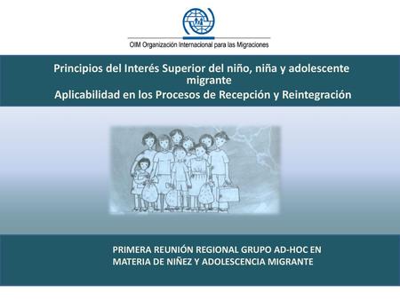 Principios del Interés Superior del niño, niña y adolescente migrante