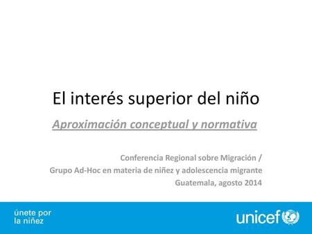 El interés superior del niño