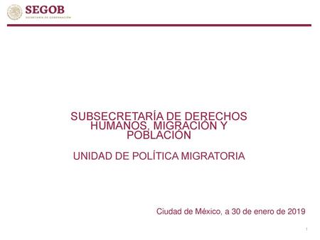 SUBSECRETARÍA DE DERECHOS HUMANOS, MIGRACIÓN Y POBLACIÓN