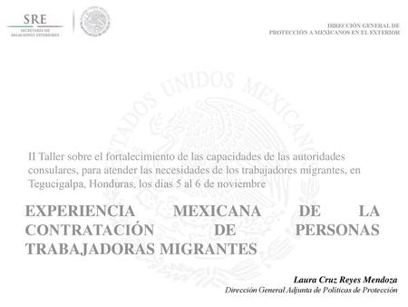 DIRECCIÓN GENERAL DE PROTECCIÓN A MEXICANOS EN EL EXTERIOR