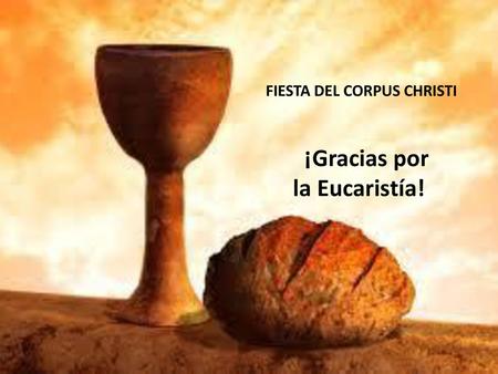 ¡Gracias por la Eucaristía!