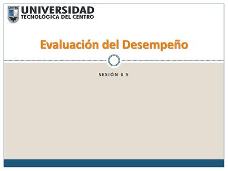 Evaluación del Desempeño